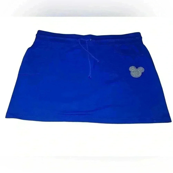 Woman's Disney Parks Royal Blue Plus Size Mini Skirt with Pockets Size XXL - Picture 1 of 6
